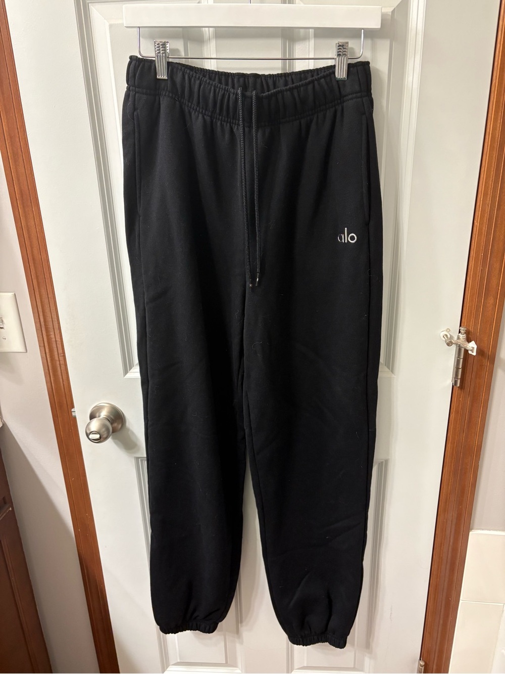 ALO Yoga Black Fleece Jogger Pants
